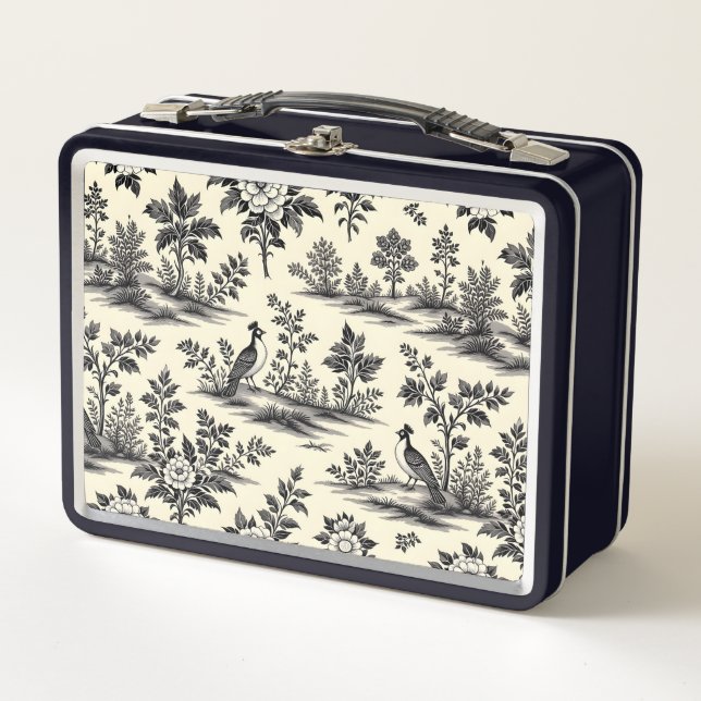 Lunch Box Decorative French toile pattern (Devant)