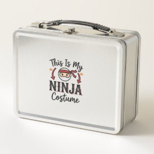 Lunch Box Déguisement de ninja drôle Design vectoriel Hallow