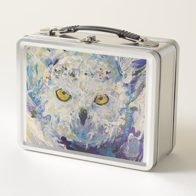 Lunch Box Déjeuner de connaissances sur le vol de hibou Snow (Devant)