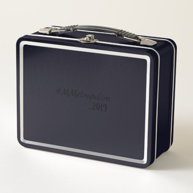Lunch Box DÉJEUNER NOIR* TOUS LES ÂGES bY MÉTROPOLIM (Devant)