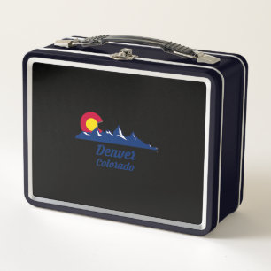 Lunch Box Denver Colorado CO Drapeau 2021 Randonnée de ski d
