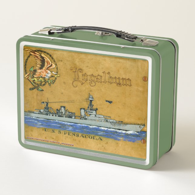 Lunch Box der USS Pensacola (CL/CA-24) (Rückseite)