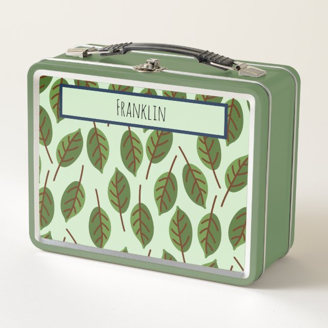 Lunch Box Dessin de nature I Nom personnalisé (Devant)