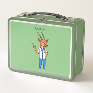 Lunch Box Dessin du médecin de l'antilope Cute Gemsbok