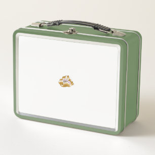Lunch Box dessin d'une fleur aux pétales roses et blancs