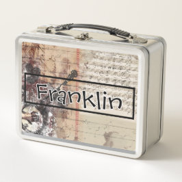 Lunch Box Dessin rétroactif I Nom personnalisé