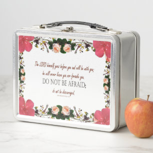 Lunch Box Deutéronome 31, Ne craignez point, Floral Rouge