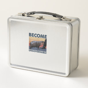 Lunch Box Devenez ingouvernable Moo Deng mignon bébé Hippo d