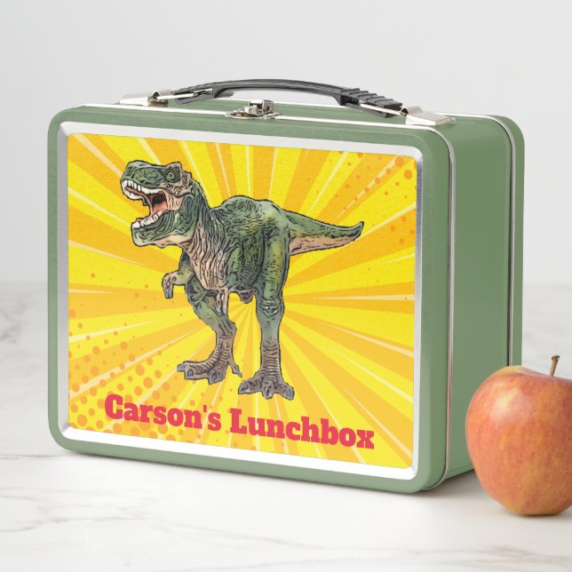 Lunch Box Dinosaur amusant Tyrannosaurs Rex Nom Enfants T-Re (En situation)