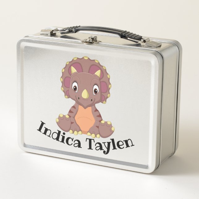 Lunch Box Dinosaur Tricératops Lunette pour enfants (Devant)