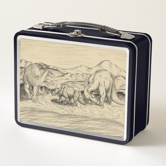 Lunch Box Dinosaures classiques (Devant)
