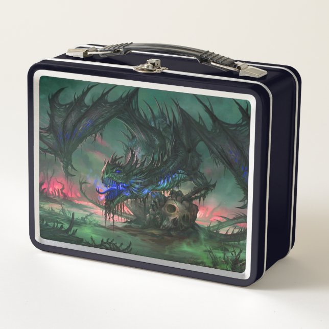 Lunch Box Dragon et crâne (Devant)