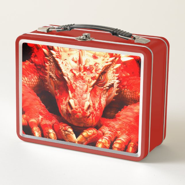 Lunch Box Dragon rouge (Devant)