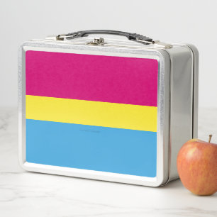 Lunch Box Drapeau de fierté pansexuelle SlipperyJoe rose amb