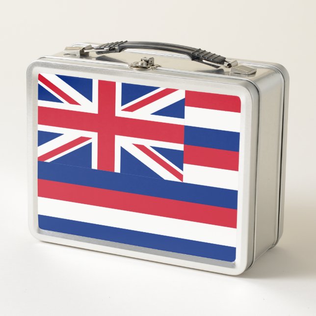 Lunch Box Drapeau de Hawaii Boîte à lunch métallique (Devant)