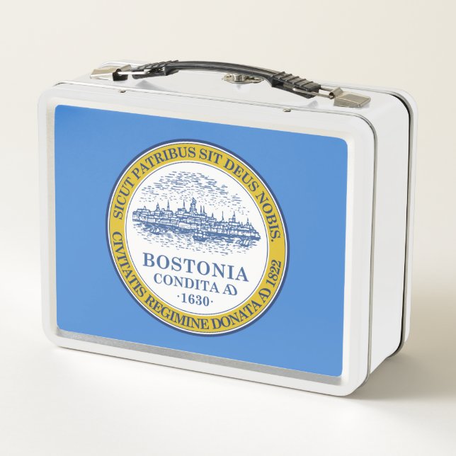 Lunch Box Drapeau de la ville de Boston (Massachusetts) (Dos)