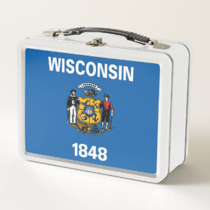 Lunch Box Drapeau d'État du Wisconsin, États-Unis