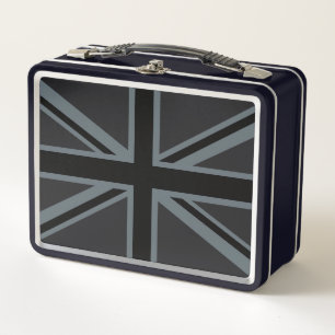 Lunch Box Drapeau noir Union Jack UK Design
