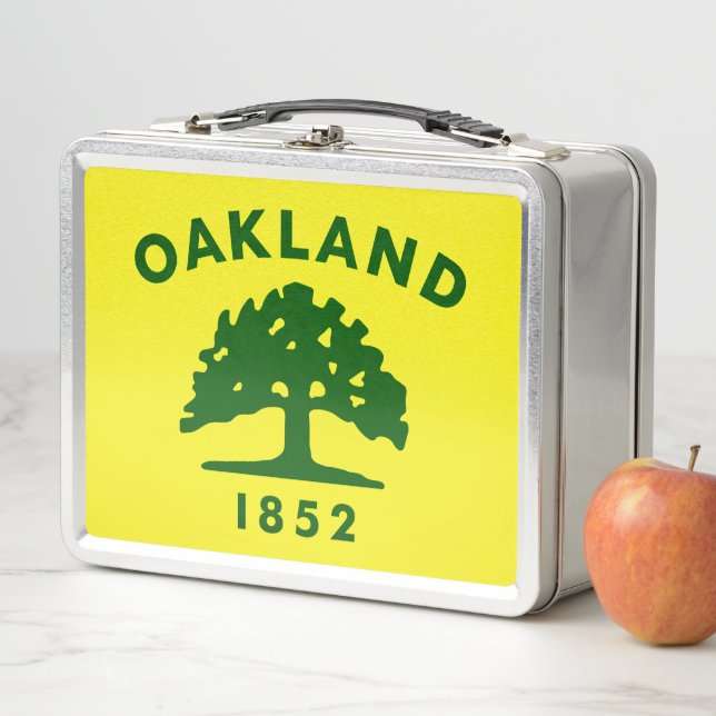 Lunch Box Drapeau Oakland, Californie Housse de tête de golf (En situation)