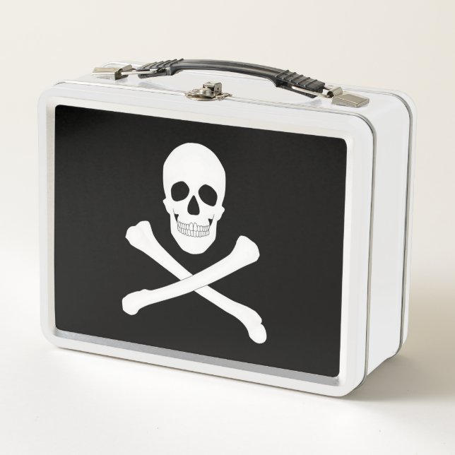 Lunch Box Drapeau Pirate (Jolly roger) (Devant)