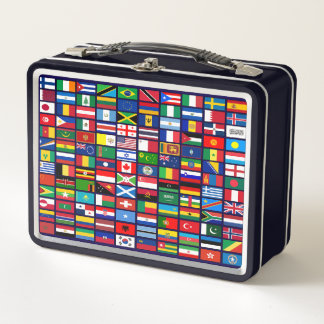 Lunch Box Drapeaux des pays du monde