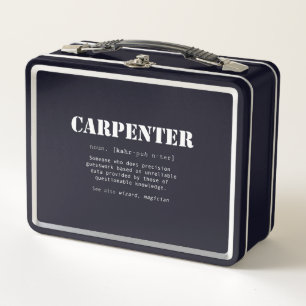 Lunch Box Drôle de don de charpentier - Définition du dict