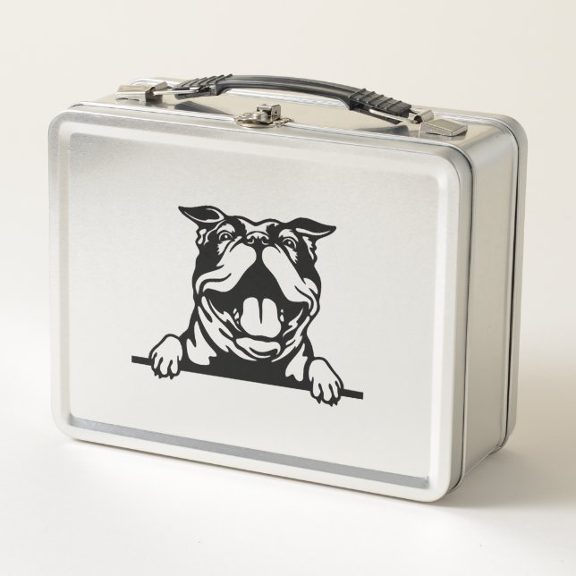 Lunch Box Drôle joyeux Bulldog (Devant)