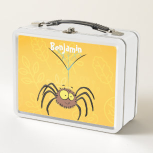 Lunch Box Drôle mignon dessin animé d'araignée moelleuse