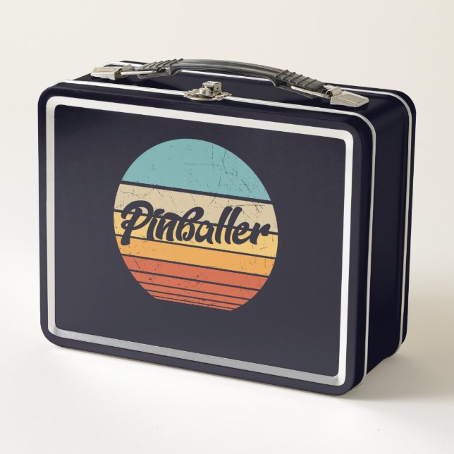Lunch Box Drôle Retro classique Pinball cadeau (Devant)