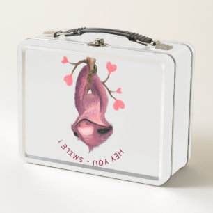 Lunch Box Drôle romantique Sloth Smile Dessin animal 