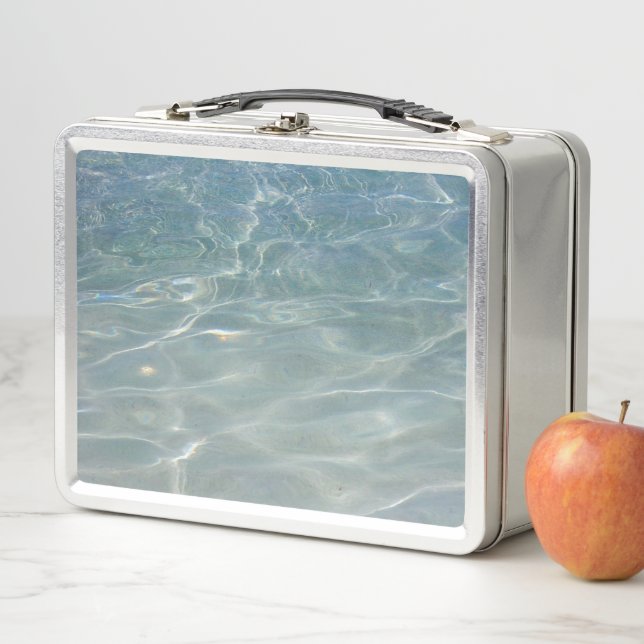 Lunch Box Eau des Caraïbes Bleu Abstrait Nature (En situation)