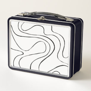Lunch Box Ebb et flux 2 - Noir et blanc