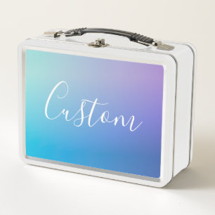 Lunch Box Écriture de script modifiable moderne Ombre colo
