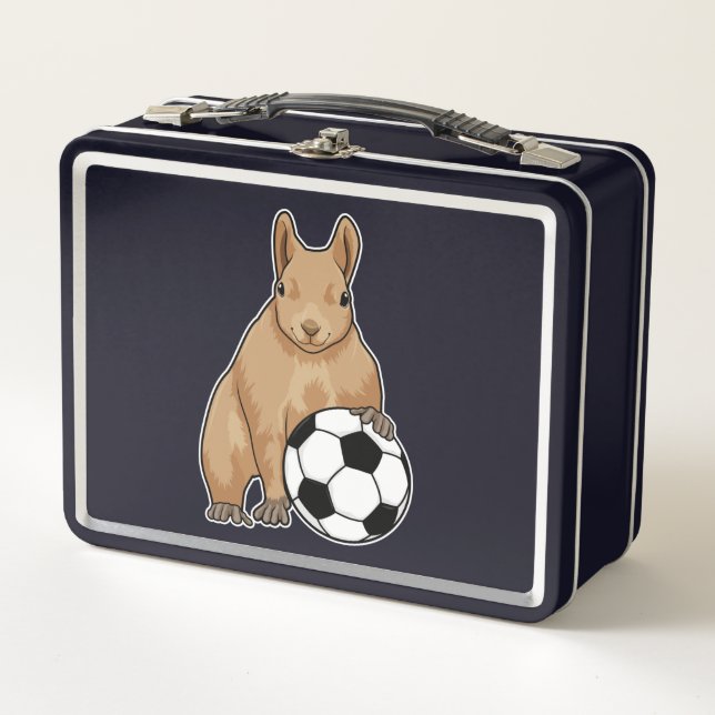 Lunch Box Écureuil à Soccer Sports (Devant)