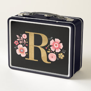Lunch Box Élégant floral rose