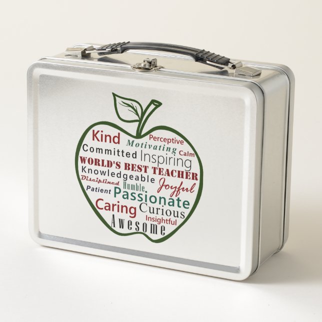 Lunch Box Élégant, le meilleur enseignant du monde moderne P (Devant)