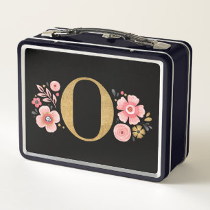 Lunch Box Élégante Fille rose florale