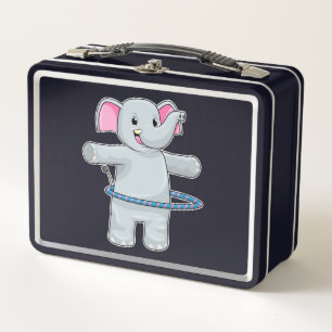Lunch Box Eléphant au sport avec pneus Fitness