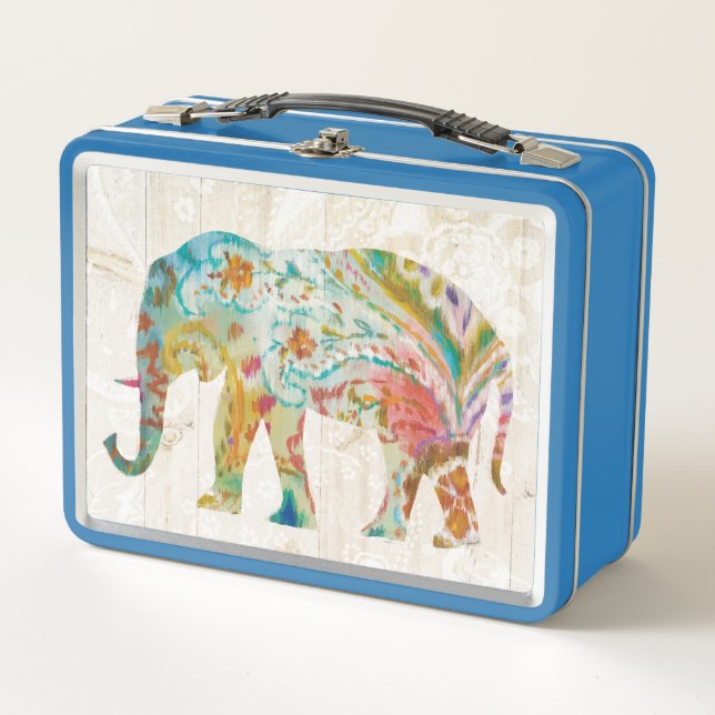 Lunch Box Éléphant de Boho Paisley II (Devant)