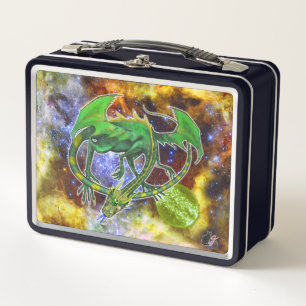 Lunch Box Emerald Cosmic Dragon