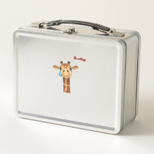 Lunch Box emoji triste visage de girafe en larmes