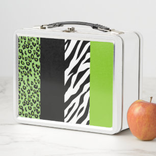 Lunch Box Empreinte de léopard, Zebra Print, Poster de anima