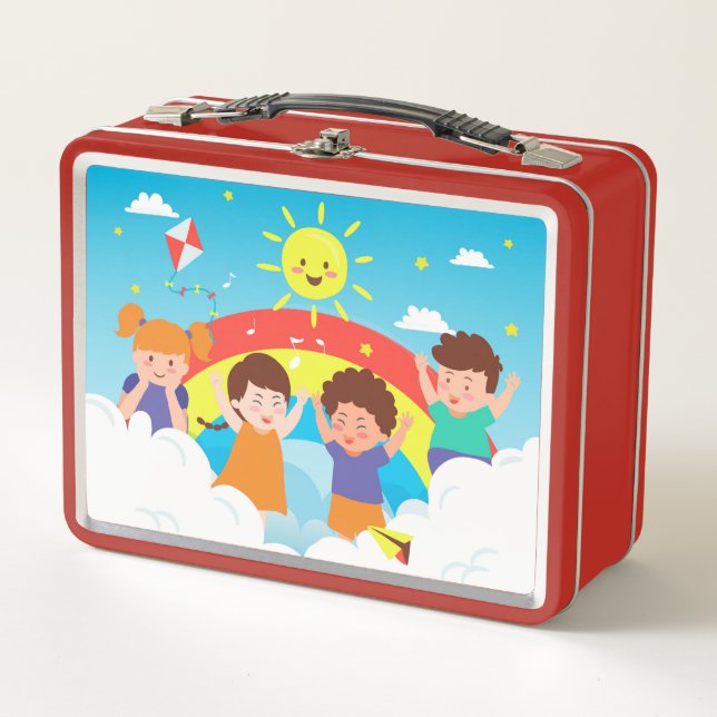 Lunch Box Enfants heureux (Devant)