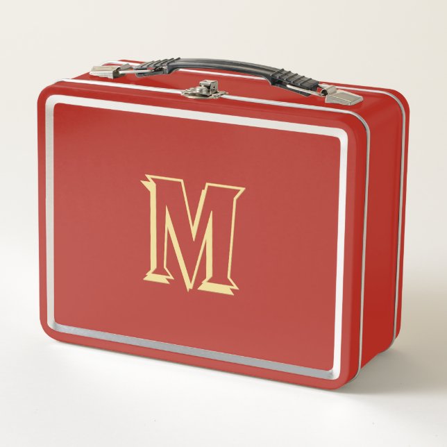Lunch Box Enfants Superhero Monogramme or filles garçons éco (Devant)