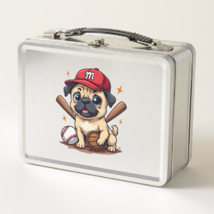 Lunch Box Entraîneur de joueur de baseball amateur de chien