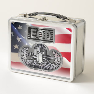 Lunch Box "EOD de base" avec drapeau américain personnalis