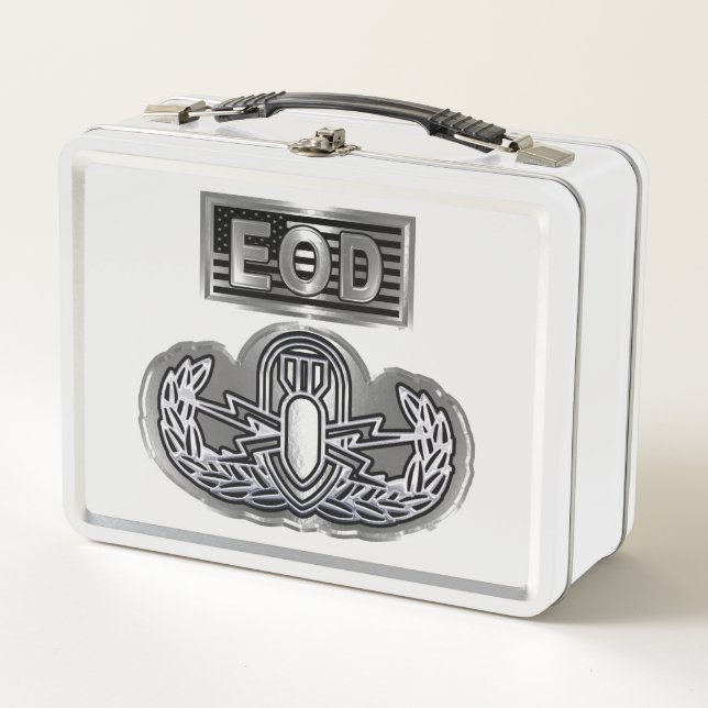 Lunch Box "EOD de base" avec drapeau américain personnalisé (Devant)