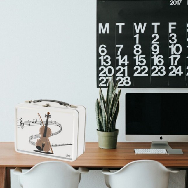 Lunch Box Équipe de musique torride et dessin de violon | In (Créateur téléchargé)