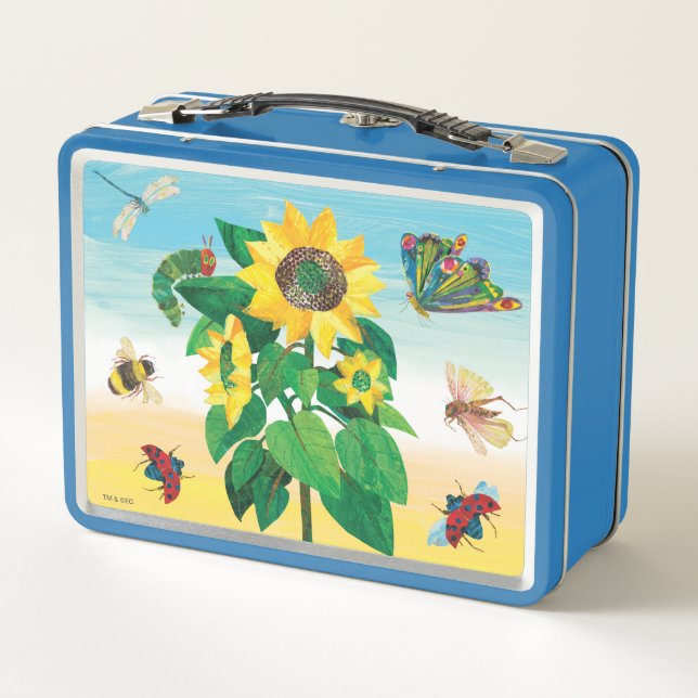 Lunch Box Eric Carle | Scène de fleurs du jardin (Dos)