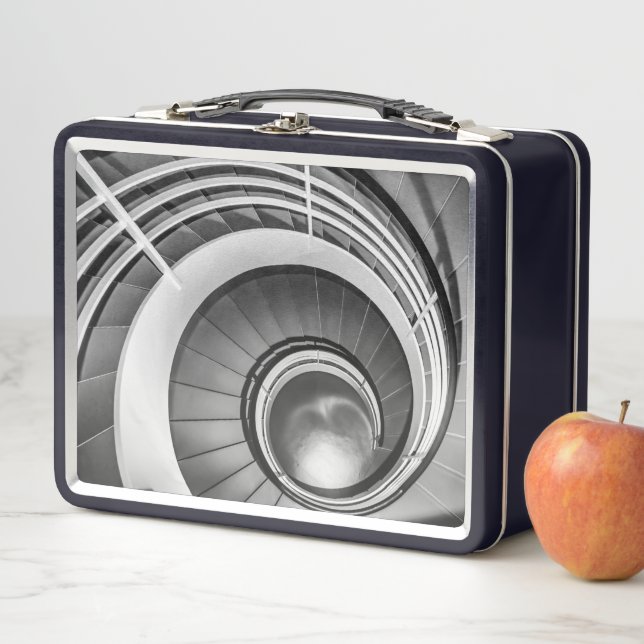 Lunch Box Escalier circulaire BW (En situation)